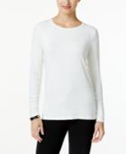 Alfani Ruched-sleeve Top, Only At Macy's