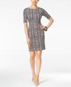 Alfani Printed Sheath Dress, Only At Macy's