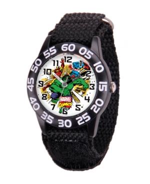 Marvel Hulk Boys' Black Plastic Time Teacher Watch