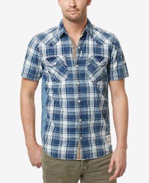 Buffalo David Bitton Men's Simila Plaid Graphic-print Cotton Shirt
