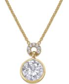 Kate Spade New York Round Crystal Pendant Necklace