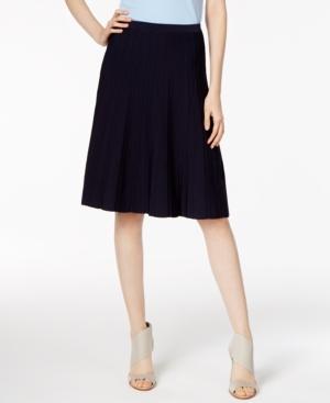 Calvin Klein A-line Sweater Knit Skirt