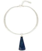 Robert Lee Morris Soho Silver-tone Stone Pendant Necklace, 16 + 3 Extender