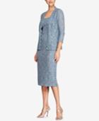 Alex Evenings Lace Midi Dress & Jacket