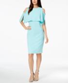 Calvin Klein Cold-shoulder Popover Scuba Dress