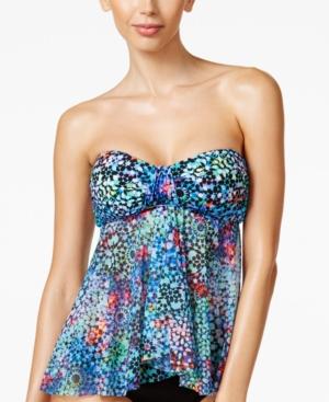 Profile By Gottex Paradise Bay Strapless Flyaway Tankini Top Women's Swimsuit
