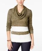 G.h. Bass & Co. Striped Cowl-neck Sweater