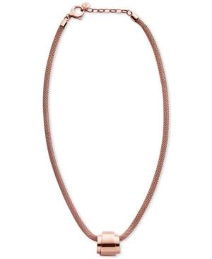 Skagen Holman Rose Gold-tone Stainless Steel Pendant Necklace Skj0830