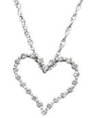 Diamond Heart Necklace, 14k White Gold Diamond Certified Near Colorless Heart Pendant (1 Ct. T.w.)