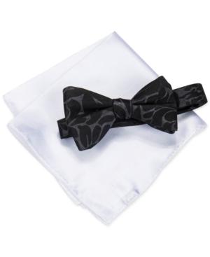 Alfani Men's Walsh Abstract Bow Tie & Pocket Square Set, Only At Macy's