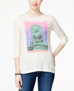 Lucky Brand Long-sleeve Buddha-graphic T-shirt