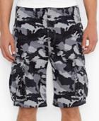 Levi's Black Camo Relaxed Ace Cargo Shorts