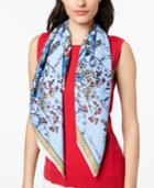Vince Camuto Floral Twill Square Scarf