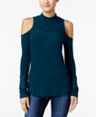 American Rag Crocheted Cold-shoulder Top, Only At Macy's