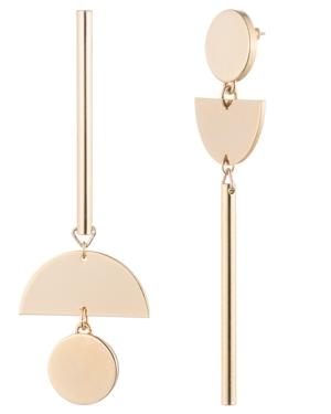 Trina Turk Asymmetrical Linear Earrings