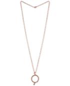 Rachel Rachel Roy Rose Gold-tone Circle Snake Pendant Necklace