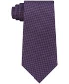 Calvin Klein Men's Lattice Solid Silk Tie