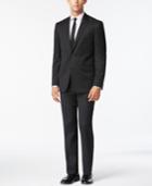 Kenneth Cole New York Slim-fit Performance Solid Black Suit