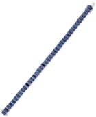 Sapphire Tennis Bracelet (28 Ct. T.w.) In Sterling Silver, Created For Macy's