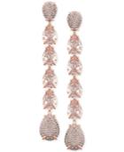 Swarovski Crystal & Pave Linear Drop Earrings