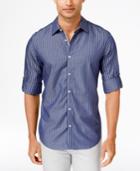 Calvin Klein Men's Dobby Stripe Long-sleeve Shirt