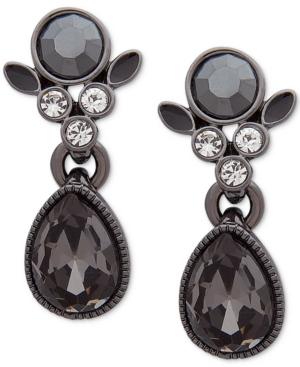Givenchy Clear & Colored Stone Drop Earrings