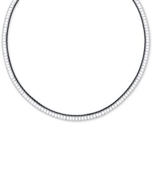 2028 Silver-tone Omega Link Collar Necklace, A Macy's Exclusive Style
