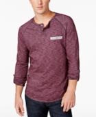 Inc International Concepts Men's Raglan-sleeve Pocket Henley, Created For Macy's