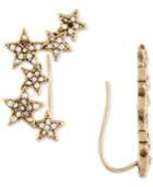 Rachel Rachel Roy Gold-tone Pave Stars Crawler Earrings