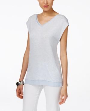 Marled Chiffon Tee