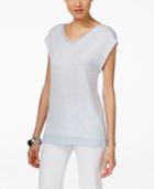 Marled Chiffon Tee