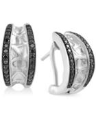 Effy Balissima Black Diamond Earrings (3/8 Ct. T.w.) In Sterling Silver