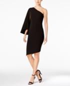 Calvin Klein Asymmetrical Flare-sleeve Dress