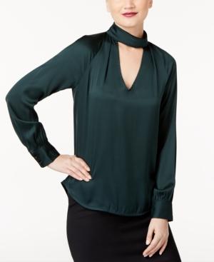 Trina Turk Abundant Silk Choker Top