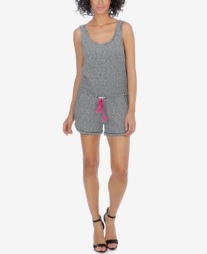 Lucky Brand Striped Drawstring Romper