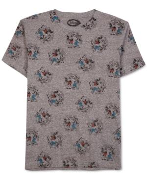 Jem Men's Mickey & Goofy Crest-print T-shirt
