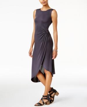 Bar Iii Twisted Faux-wrap Dress, Only At Macy's