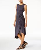 Bar Iii Twisted Faux-wrap Dress, Only At Macy's