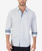 Nautica Men's Classic-fit Linear Dot-print Shirt