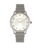 Bertha Quartz Abby Collection Silver Stainless Steel Watch 33mm