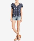 Denim & Supply Ralph Lauren Lace-up Cotton Sweater