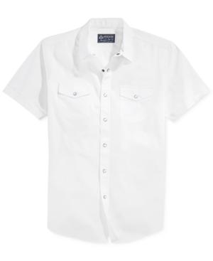 American Rag Men's Solid Short-sleeve Shirt, Only At Macy's