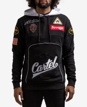 Hudson Nyc Men's Cartel Embroidered Patch Race Hoodie