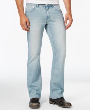 Inc International Concepts Men's Hoskin Modern Boot-fit Light-wash Jeans, Only At Macy's