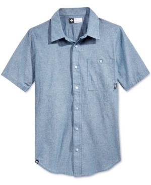 Lrg Men's Defender Chambray Fleck Short-sleeve Shirt