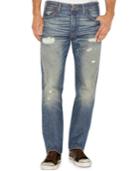 Levi's 501 Ripped And Faded Straight-leg Jeans, Torn Up Wash