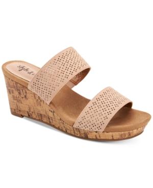 Style & Co Jacelin Wedge Sandals, Created For Macys Women's Shoes