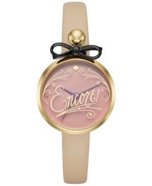 Kate Spade New York Women's Metro Vachetta Leather Strap Watch 26mm Ksw1176