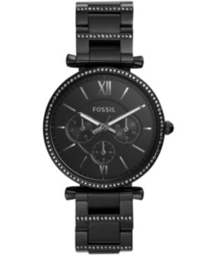 Fossil Women's Carlie Black Stainless Steel Bracelet Watch 38mm