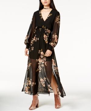 Astr Leslie Sheer Maxi Dress